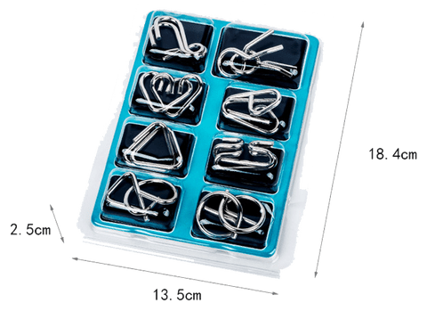 Set 8 Puzzle - uri Logice Metalice - Standard - Stock Infusion