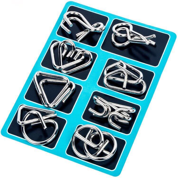 Set 8 Puzzle-uri Logice Metalice
