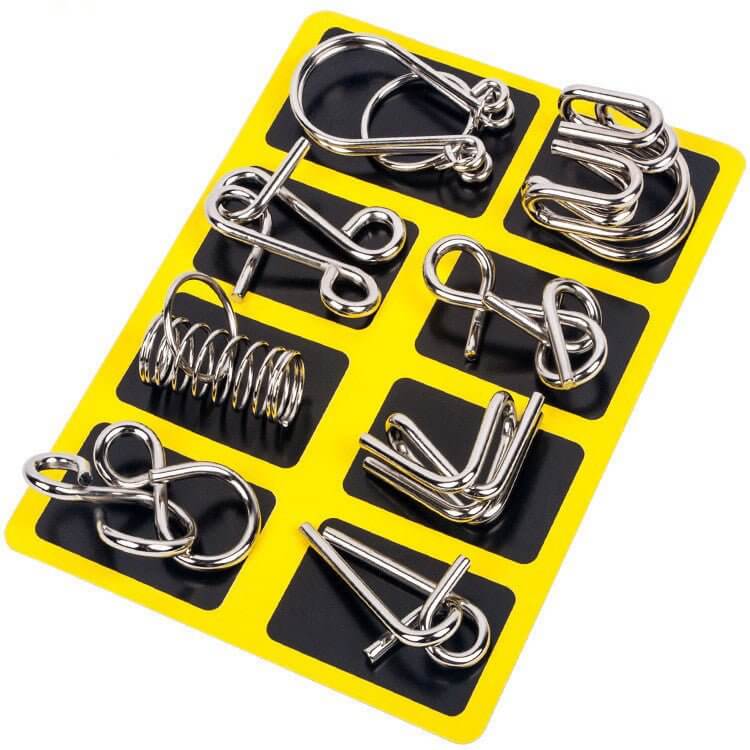 Set 8 Puzzle-uri Logice Metalice