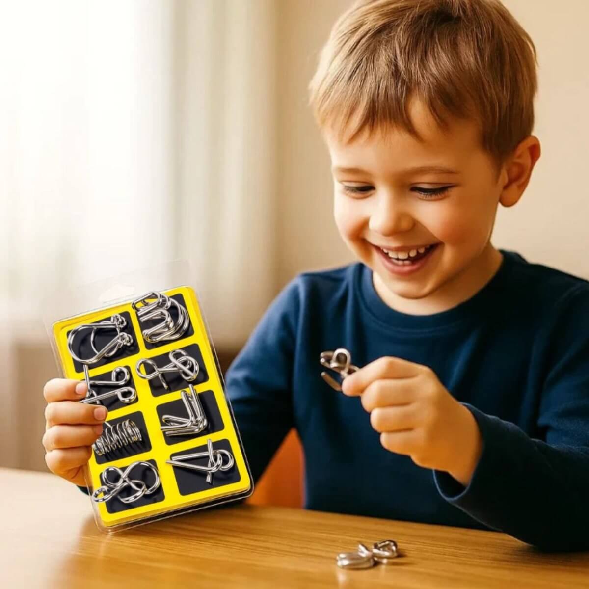 Set 8 Puzzle-uri Logice Metalice