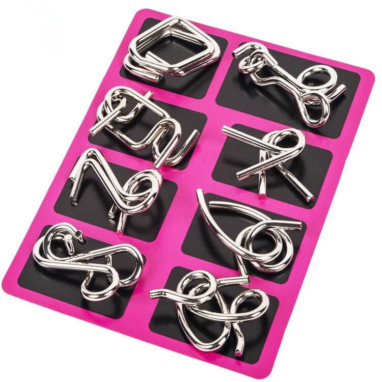 Set 8 Puzzle-uri Logice Metalice